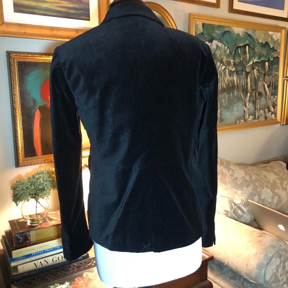 Tommy Hilfiger Black Velvet / white polka dot jacket - impulse purchase 12 -NWOT - Picture 10 of 11